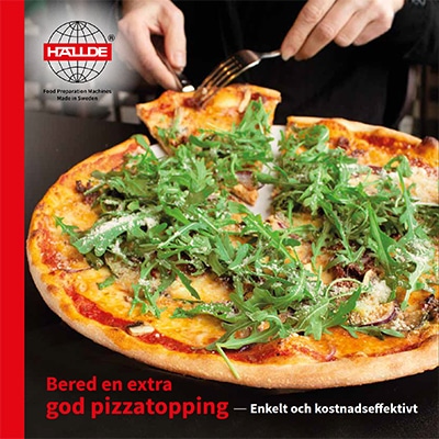 Bered pizza topping med HÄLLDE